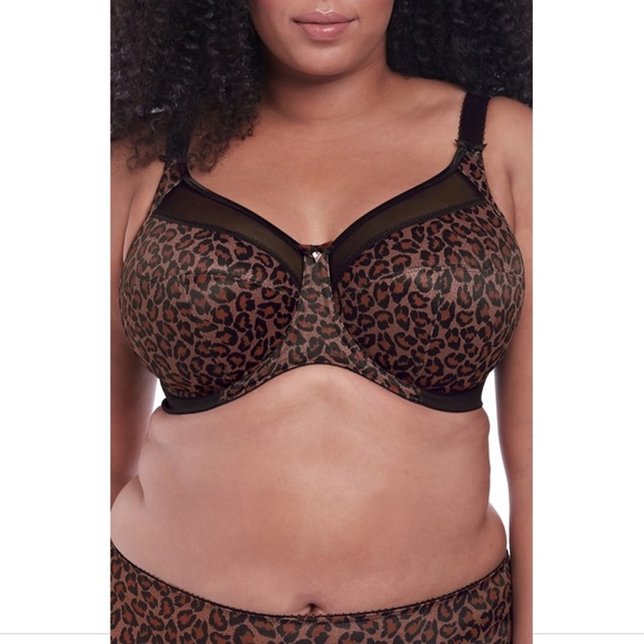 NWT $54 Goddess [ 36K US ] Kayla Full Figure Underwire Bra in Dark‎ Leopard - Picture 12 of 12